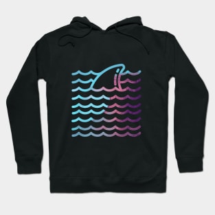 Shark Wave Graphic Beach Vibes Hoodie